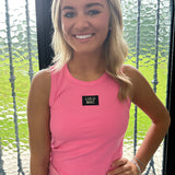 Lulu Mac Solid Tank Top in Bubblegum Pink