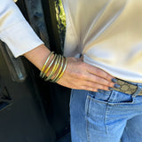 Budha Girl All Weather Serenity Prayer Bangles Set of 6 in Etoile