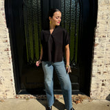 Pearla Top in Black (S-2X)