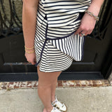 In My Errands Set in Navy and White