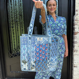 Heart of Grace Large Quilted Tote Bag