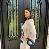 Emerson Bell Sleeve Flower Dress in Black