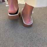 Back 70 Easter Slides in Metallic Gold