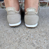 Back70 Paris G26 Rhinestone Sneakers in Gold