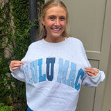 Lulu Mac Heather Grey Multi Stitch Sweatshirt