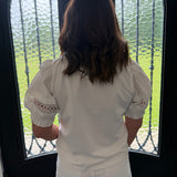Kate White Puff Sleeve Top