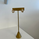 Wire Hoop Earrings in Silver and Gold