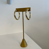 Tube Hoop Earrings in Gold and Silver