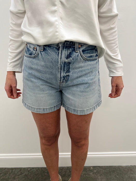 Saige High Rise Shorts - French Riviera