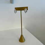 Wire Hoop Earrings in Silver and Gold