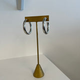 Tube Hoop Earrings in Gold and Silver