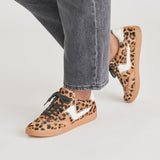 Dolce Vita Notice Calf Hair Sneakers in Leopard Print