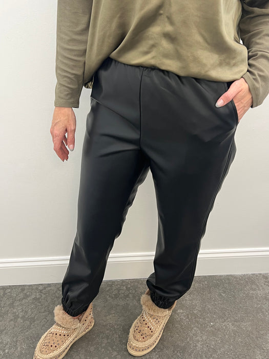 Z Supply Lenora Faux Leather Joggers