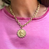 ChanSutt Small Coin Necklace in Gold