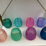 180 Degrees Frosted Sipper Steamless Wine Glasses
