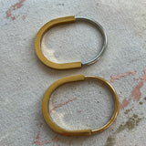 Lock Hinge Bangle Bracelet in Gold and Two Tone
