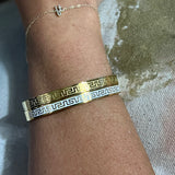 Geometric Bangles in Gold and White