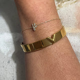 V Bangle Bracelet in Gold