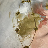 18" Gold Clover Necklace in Gold