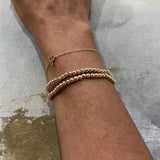 Beaded Bracelet - 4mm in Gold
