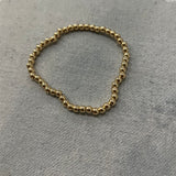 Beaded Bracelet - 4mm in Gold