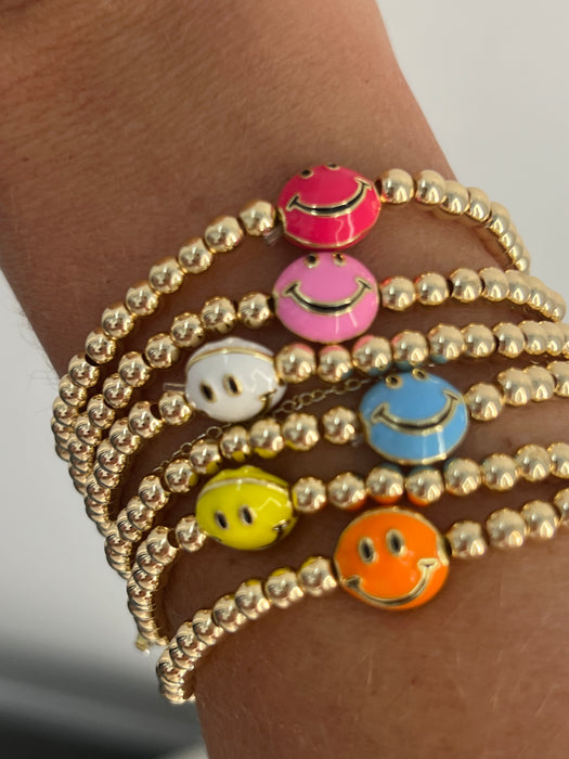 Beaded Smiley Face Bracelet