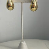 Large Teardrop Earrings in Gold and Silver