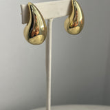 Large Teardrop Earrings in Gold and Silver