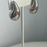 Large Teardrop Earrings in Gold and Silver
