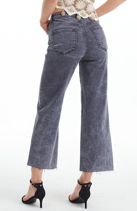 Bayeas High Rise Wide Leg Jeans Graphite