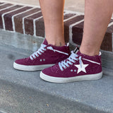 Paulina Canvas Sneaker in Wine