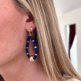 Rubber Bead Teardrop Earring