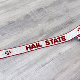 Beaded Gameday Strap HAIL STATE-WHITE