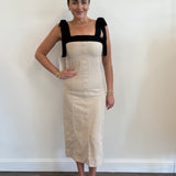 Monomoy Linen Button Down Maxi in Sette