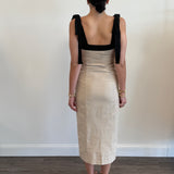 Monomoy Linen Button Down Maxi in Sette