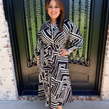 Livy Belted Dress in Black