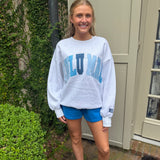 Lulu Mac Heather Grey Multi Stitch Sweatshirt