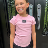 Lulu Mac Kids Babydoll Tee in Light Pink