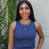 Lulu Mac Solid Tank Top in Navy