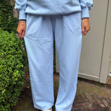 Lulu Mac Terry Cloth Pant in Light Blue