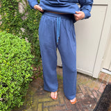 Lulu Mac Terry Cloth Pant in Navy