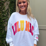 Lulu Mac White Multi Stitch Sweatshirt
