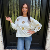 Mary Square Millie Football Sweatshirt
