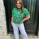 Mary Top in Green