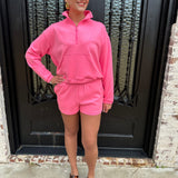 Comfy Quarter Zip and Short Set