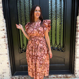Pinky Multi Floral Dress