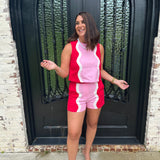 Red & Pink Wavy Set