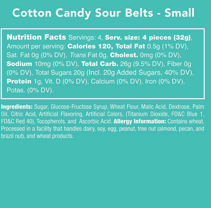 Candy Club Sour Belts