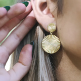 Marcia Moran Rene Stud Sun Drop Earrings