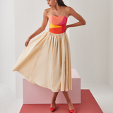 Celia B Evocation Strapless Dress in Multicolor